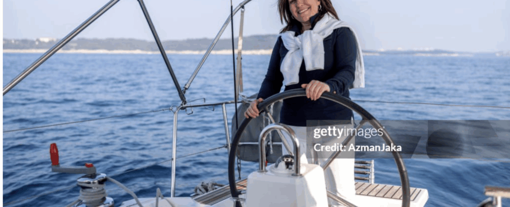 mujer sudadera velero